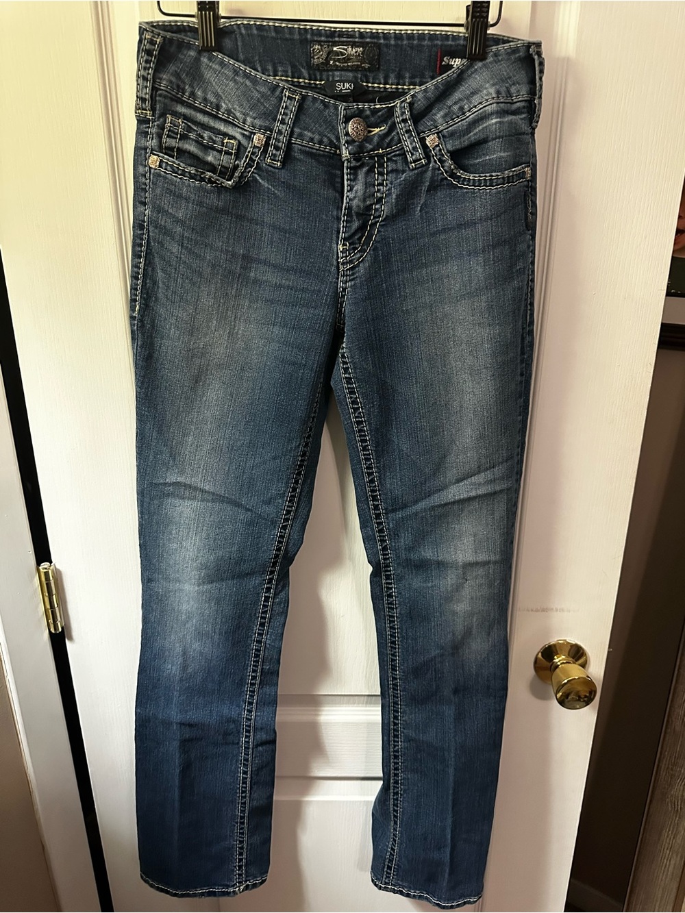 Silver Jeans Suki Mid Slim Boot Jeans - Medium Blue Wash